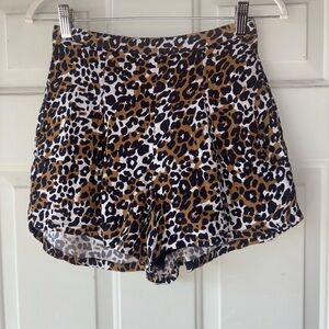 Cleobella leopard print shorts size XS